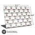 Disney Minnie Mouse Pattern Formation Universal Laptop 15in (12.2 x 8.8in) Skin